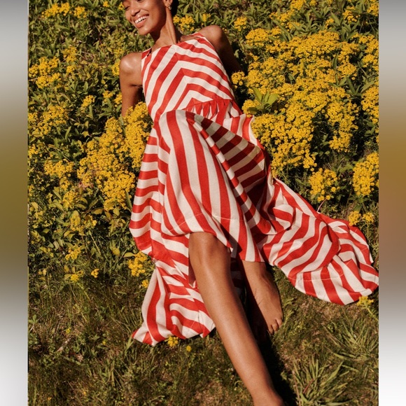 Rouge Stripe Laina Dress - Picture 3 of 12